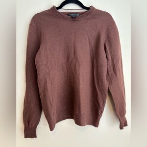 Christian Lacroix Merino Wool Rich Brown Crewneck Sweater